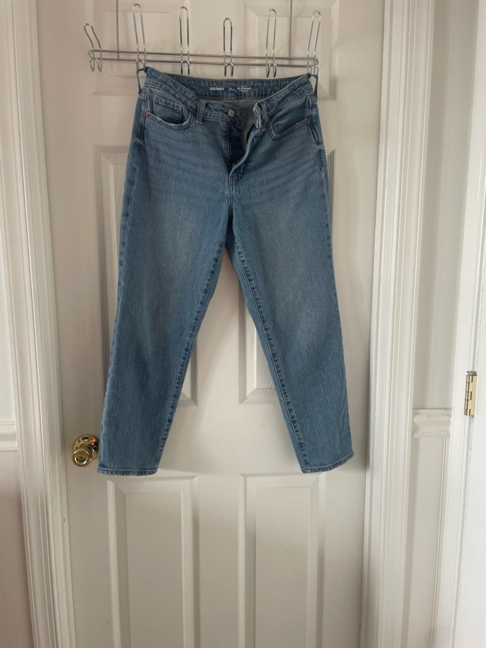 Old Navy Light Blue Straight-Leg Jeans
